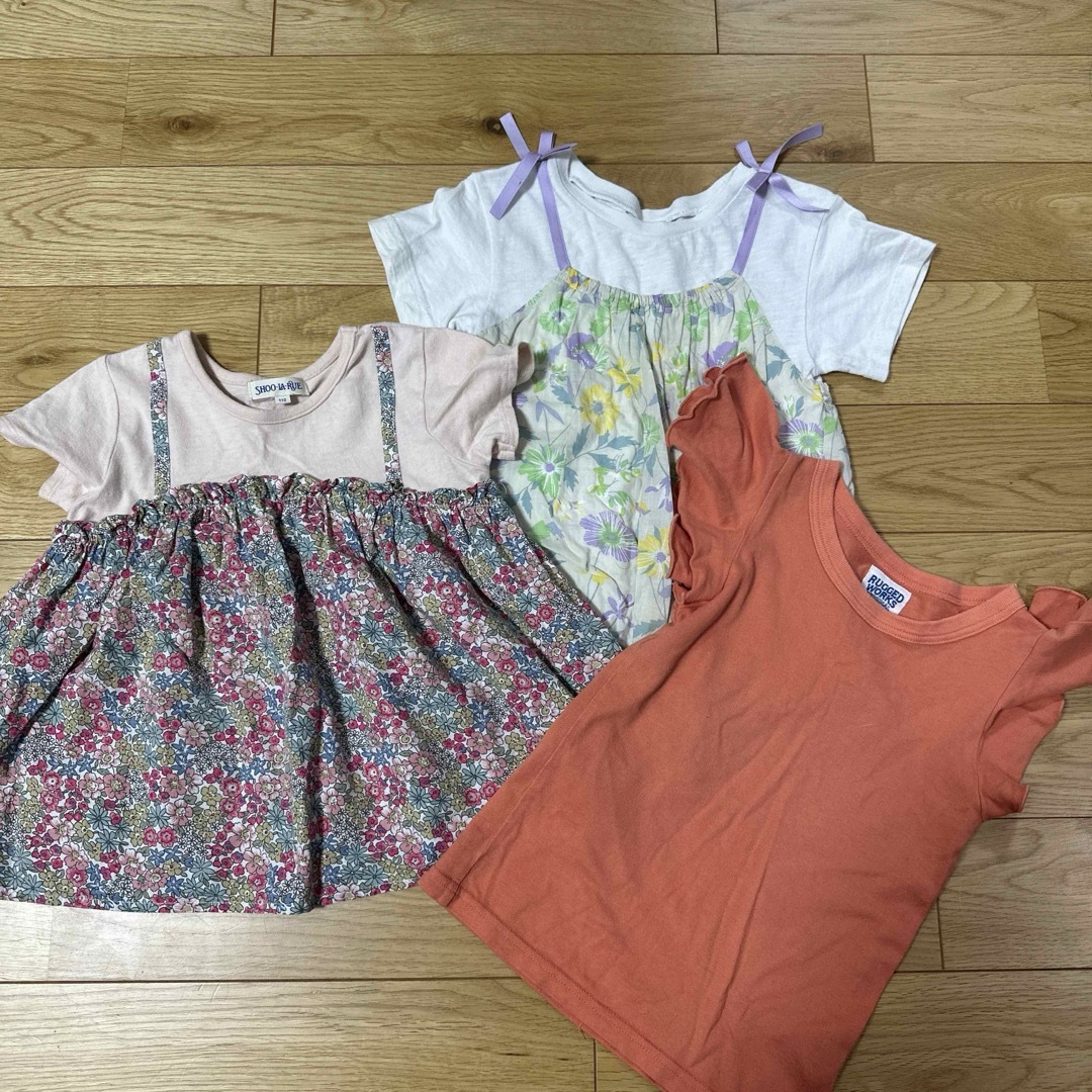 petit main(プティマイン)の110 トップス　まとめ売り キッズ/ベビー/マタニティのキッズ服女の子用(90cm~)(Tシャツ/カットソー)の商品写真