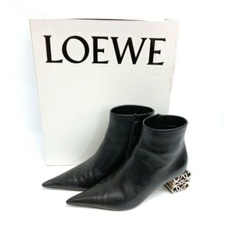 LOEWE - ★LOEWE ロエベ ブーツ 23SS ANAGRAM HEEL BOOT ブラック size37