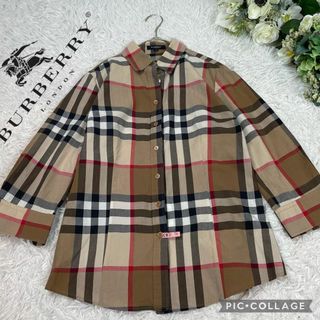 BURBERRY - 【美品】バーバリーロンドン★メガチェック★シャツブラウス★ノバチェック