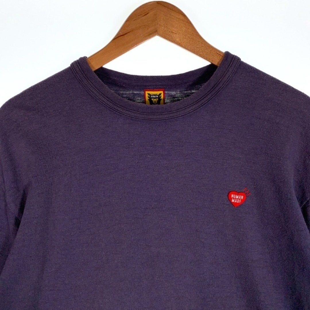 HUMAN MADE(ヒューマンメイド)のHUMAN MADE ヒューマンメイド ワンポイントハートワッペン Tシャツ ネイビー Size XL メンズのトップス(Tシャツ/カットソー(半袖/袖なし))の商品写真