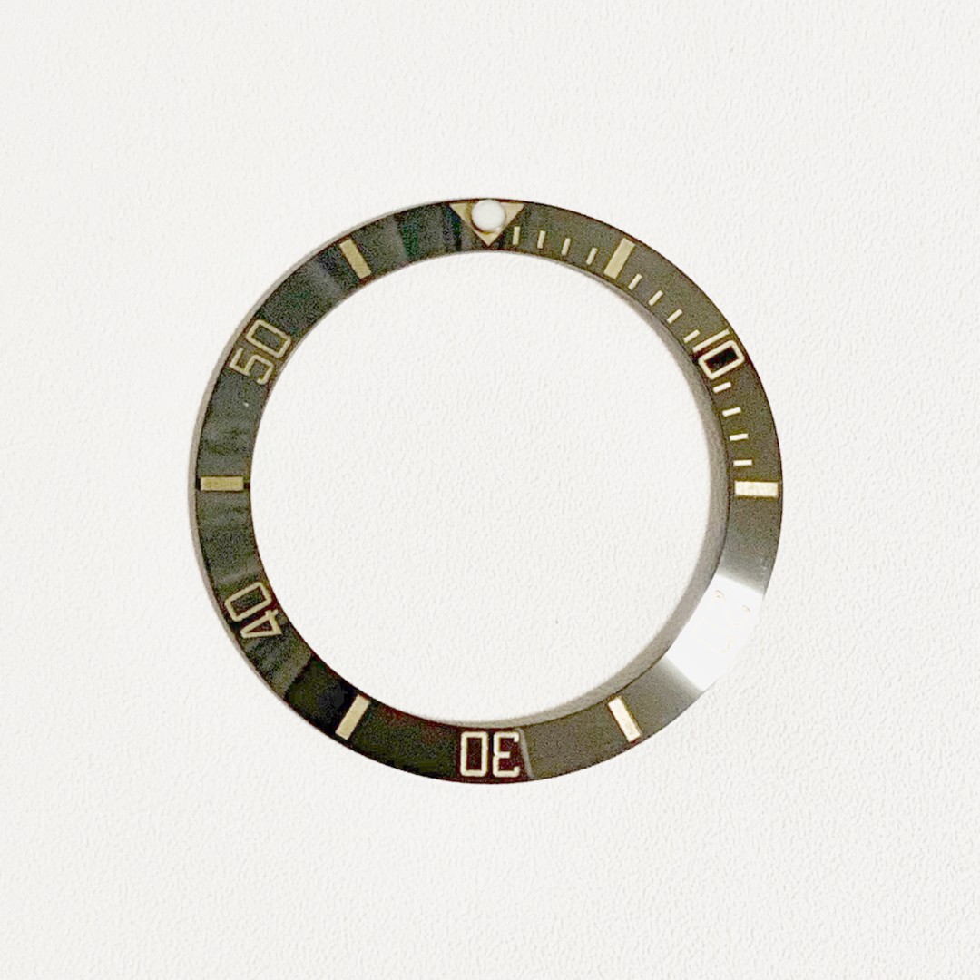 bezel insert MOD WATCH カスタムパーツ　黒　金 セラミック メンズの時計(その他)の商品写真