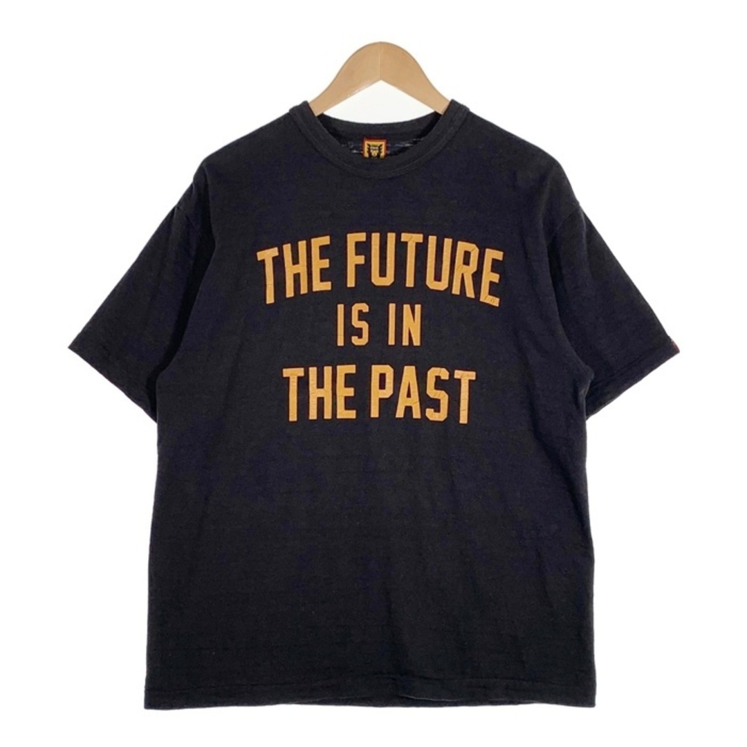 HUMAN MADE(ヒューマンメイド)のHUMAN MADE ヒューマンメイド THE FUTURE IS IN THE PAST プリントTシャツ ブラック Size XL メンズのトップス(Tシャツ/カットソー(半袖/袖なし))の商品写真