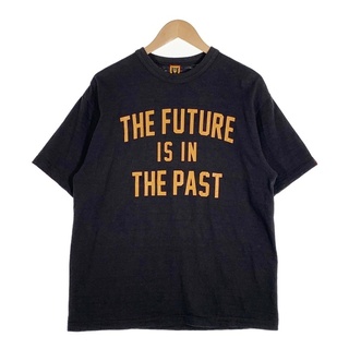 HUMAN MADE - HUMAN MADE ヒューマンメイド THE FUTURE IS IN THE PAST プリントTシャツ ブラック Size XL