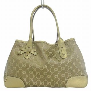 グッチ(Gucci)のグッチ トートバッグ GGプリンシー 総柄 ロゴ 163805 ゴールドカラー(トートバッグ)