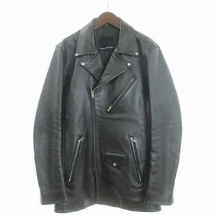 ラッドミュージシャン 13AW ダブルライダースジャケット レザー 黒 42