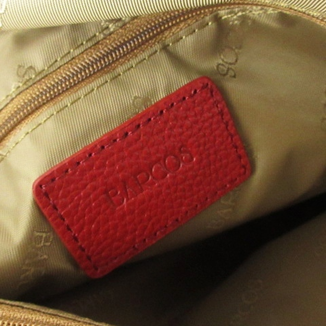 バルコス 美品 リュックサック バックパック シュリンクレザー BTV269 赤 レディースのバッグ(リュック/バックパック)の商品写真