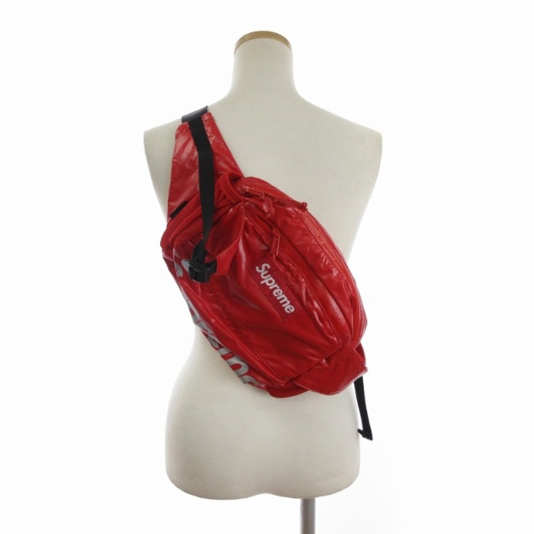 Supreme(シュプリーム)のシュプリーム 17AW 2WAY ウエストバッグ ボディバッグ ロゴ 赤 鞄 メンズのバッグ(ウエストポーチ)の商品写真