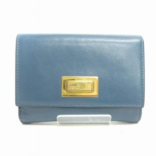 フェンディ(FENDI)のフェンディ FENDI ピーカブー ターンロック 二つ折り財布 青 ■SM3(財布)