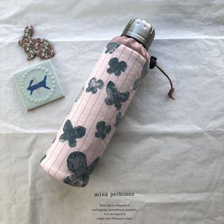 ミナペルホネン(mina perhonen)のハンドメイド☆サーモマグカバー☆ミナペルホネンmemoria pink☆(ポーチ)