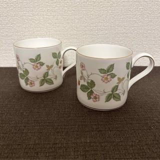 ウェッジウッド(WEDGWOOD)のウェッジウッド　ワイルドストロベリー　マグカップ(グラス/カップ)