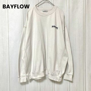 BAYFLOW - st985 BAYFLOW/ベイフロー/長袖トレーナー/プリント/プルオーバー