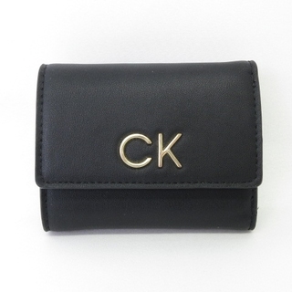 カルバンクライン(Calvin Klein)のカルバンクライン ウォレット 三つ折り財布 キーリング欠品 ブラック(財布)