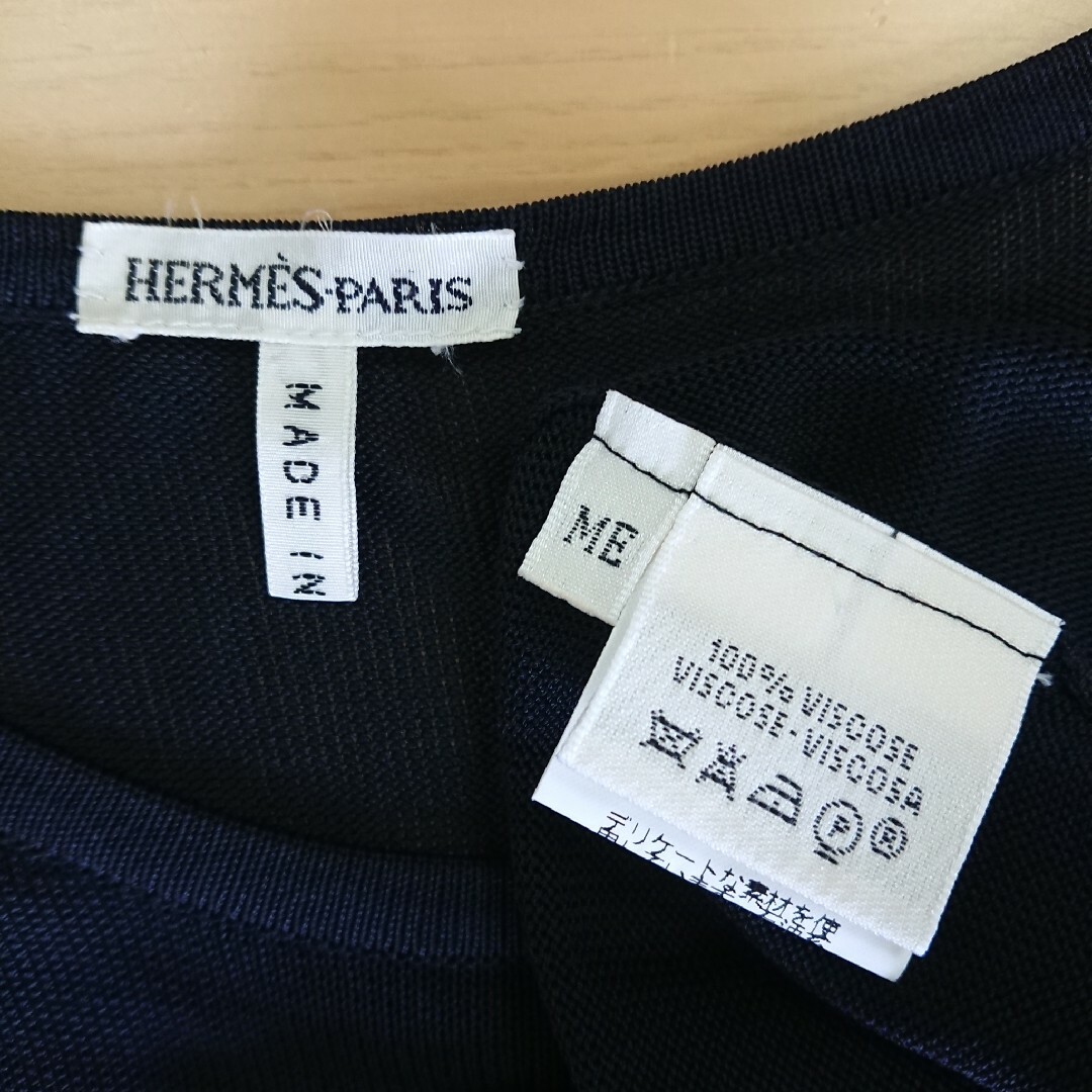Hermes(エルメス)のHERMES レーヨン100% サマーニット M レディースのトップス(ニット/セーター)の商品写真