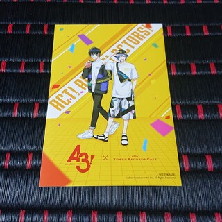 【新品・未使用】A3!　タワレコカフェ　特典ステッカー　碓井真澄　斑鳩三角(カード)