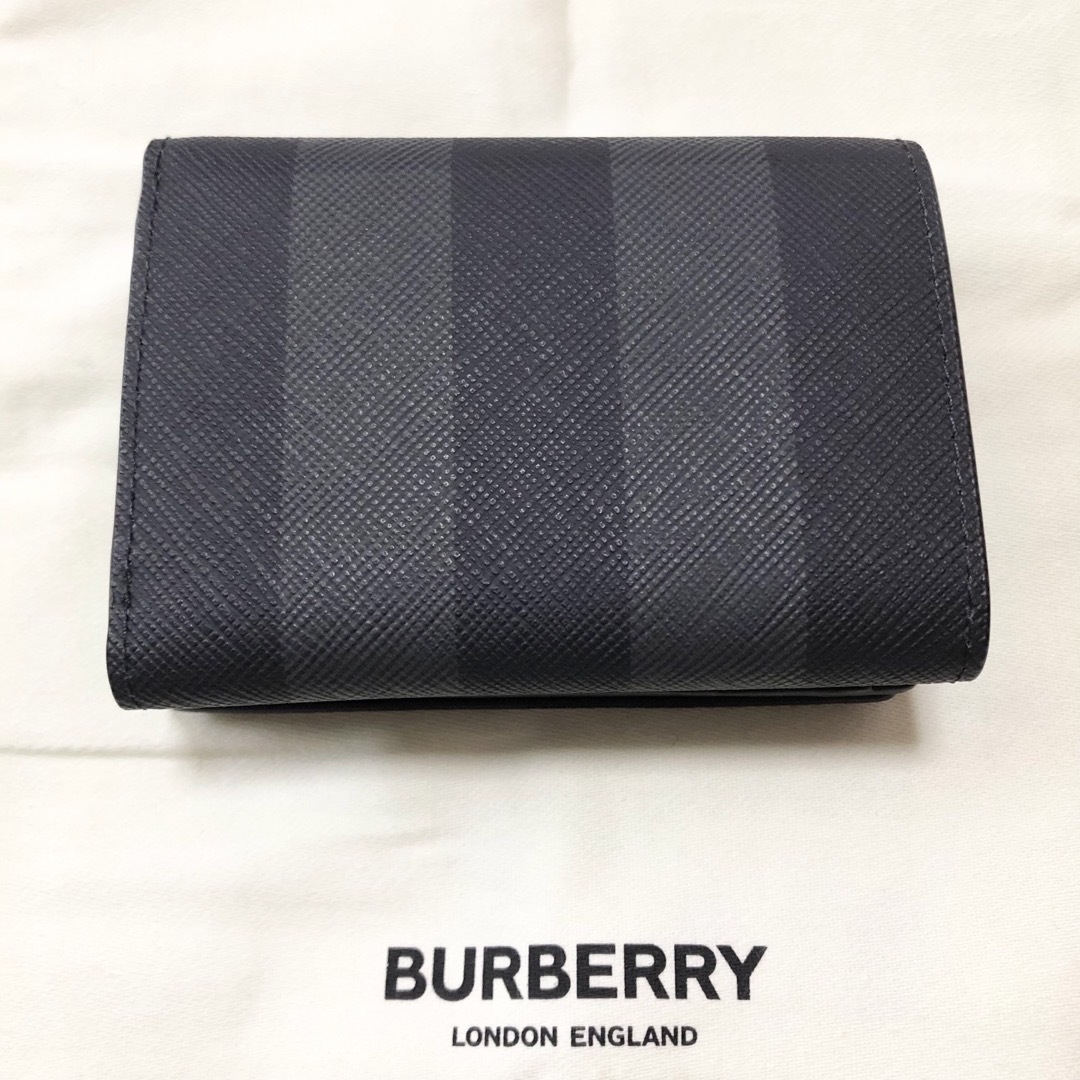 BURBERRY(バーバリー)の【未使用】バーバリー　三つ折り財布　チャコールグレー　チェック　Burberry メンズのファッション小物(折り財布)の商品写真