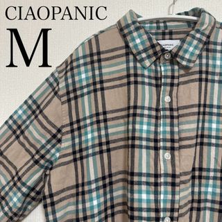 チャオパニック(Ciaopanic)の【美品】CIAOPANIC チャオパニック フランネルシャツ 長袖 メンズ(シャツ)