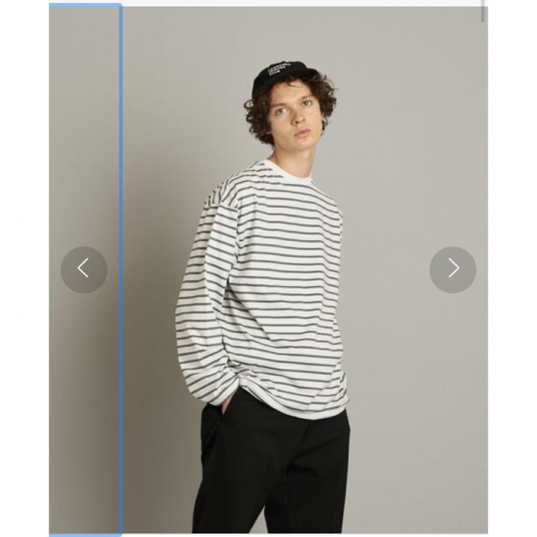 steven alan(スティーブンアラン)のSUVIN BORDER BOAT NECK LONG SLEEVE TEE メンズのトップス(Tシャツ/カットソー(七分/長袖))の商品写真