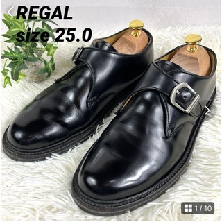 リーガル(REGAL)の【REGAL】リーガル（25）シングルモンク　モンクストラップ　黒　ビジネス(ドレス/ビジネス)