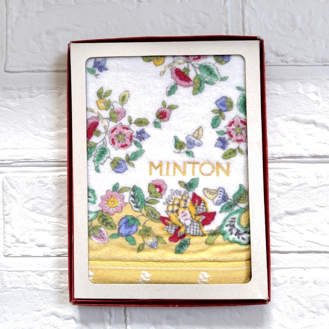 MINTON(ミントン)の未使用 MINTON ミントン タオルハンカチ ハンドタオル 花柄 レディースのファッション小物(ハンカチ)の商品写真