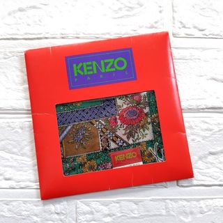 ケンゾー(KENZO)の未使用 KENZO ケンゾー ハンカチ 花柄 東京川辺 グリーン(ハンカチ)