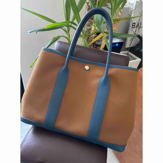 エルメス(Hermes)のHERMESエルメス ガーデンパーティPM アルザン　ブルー(トートバッグ)