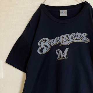 MLB - MLBミルウォーキーブルワーズビッグロゴTシャツメジャーリーグtee半袖tシャツ