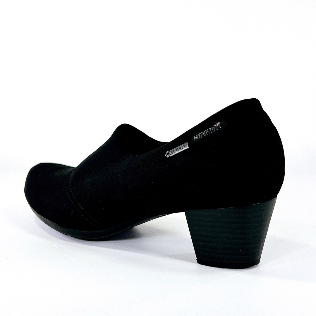 【美品】MEPHISTO ゴアテックス コンフォートヒールパンプス 黒 24.0 レディースの靴/シューズ(ハイヒール/パンプス)の商品写真