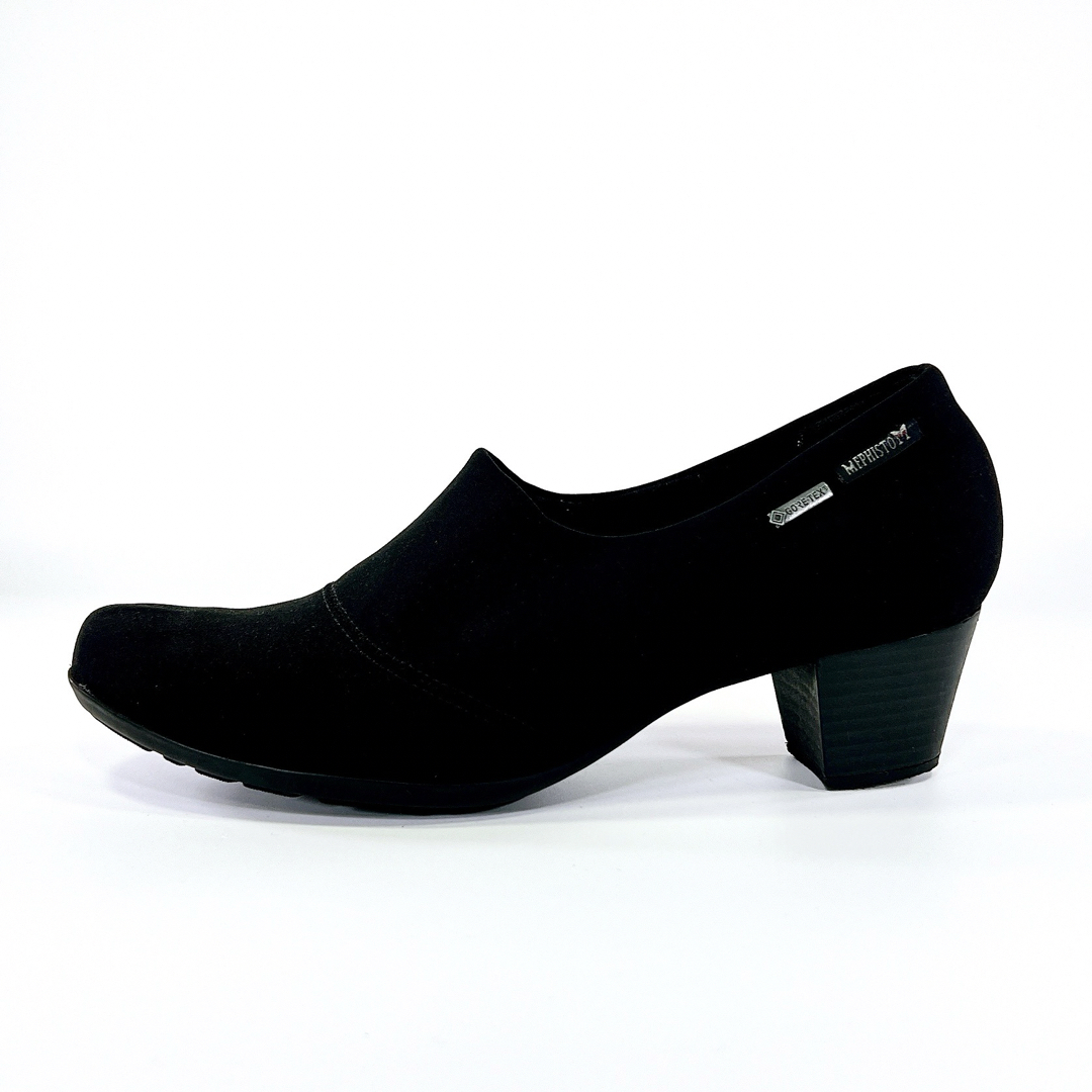 【美品】MEPHISTO ゴアテックス コンフォートヒールパンプス 黒 24.0 レディースの靴/シューズ(ハイヒール/パンプス)の商品写真