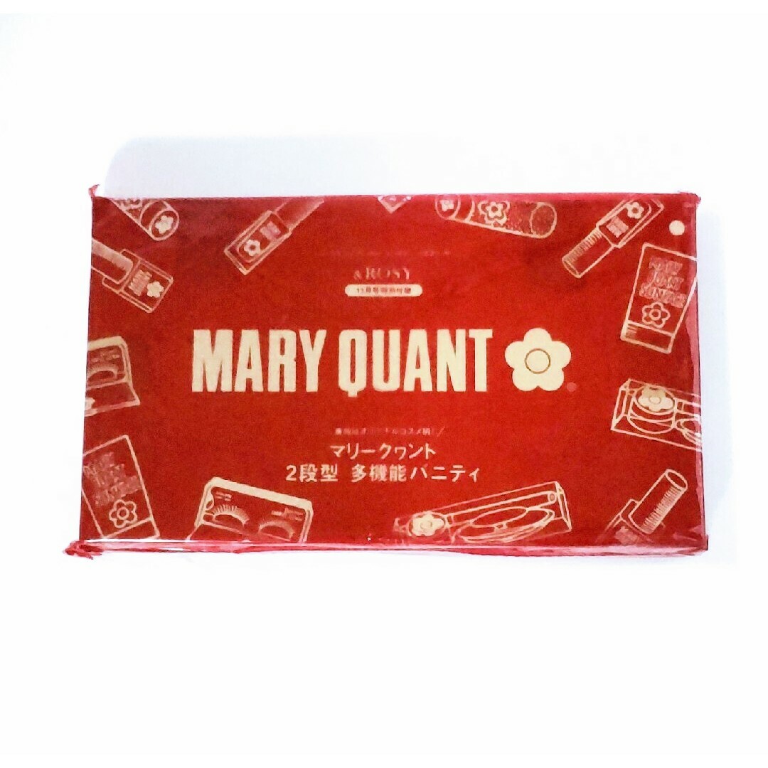 MARY QUANT(マリークワント)の新品未開封 マリークワント 2段型 多機能 バニティ ポーチ マルチケース 付録 エンタメ/ホビーの雑誌(ファッション)の商品写真