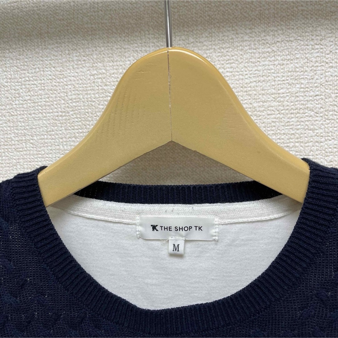 THE SHOP TK(ザショップティーケー)のTHE SHOP TK 半袖Tシャツ　半袖ニットTシャツ　半袖カットソー メンズのトップス(Tシャツ/カットソー(半袖/袖なし))の商品写真
