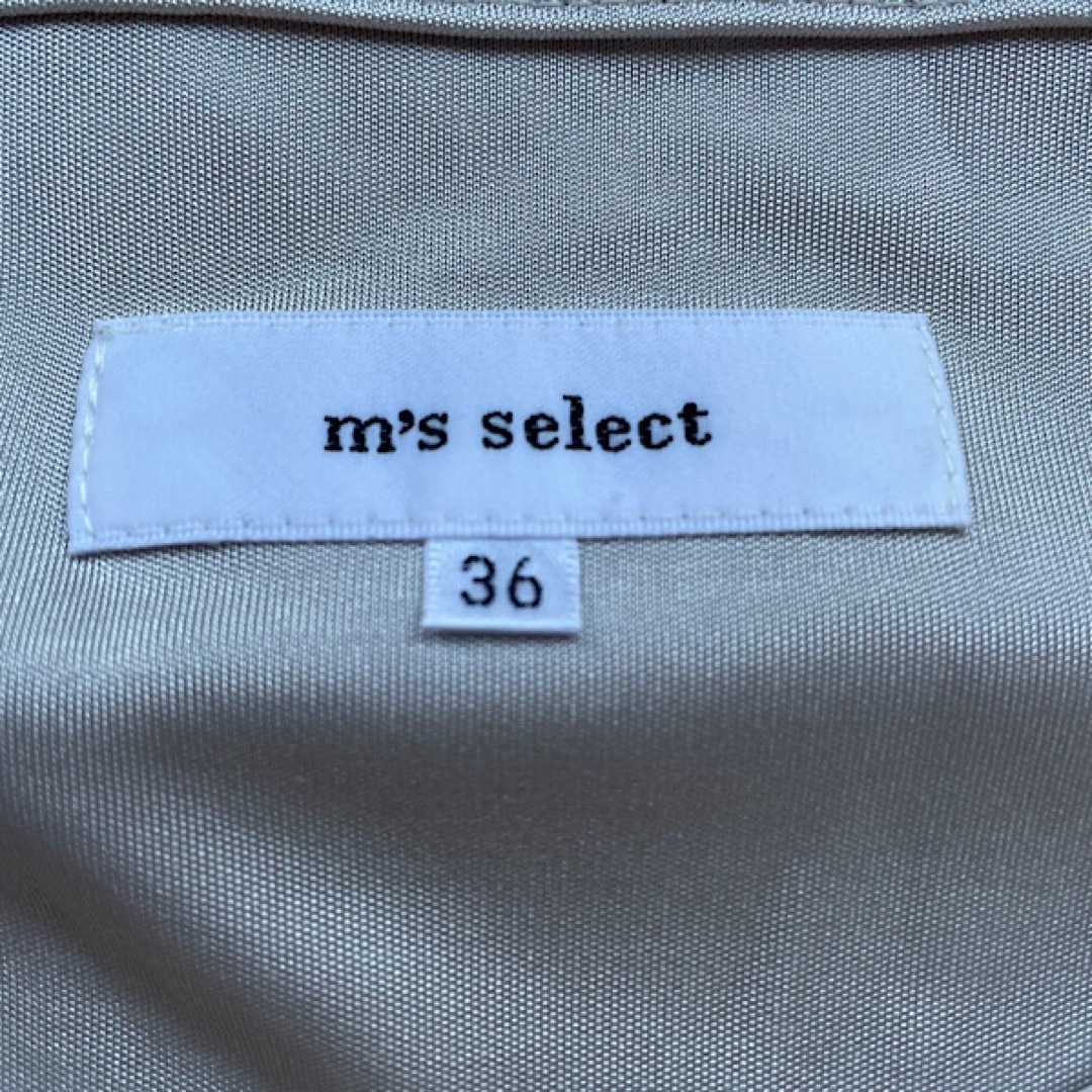 M-premier(エムプルミエ)の美品　m's select エムズセレクト　ブラウス　ノースリーブ　36 レディースのトップス(シャツ/ブラウス(半袖/袖なし))の商品写真