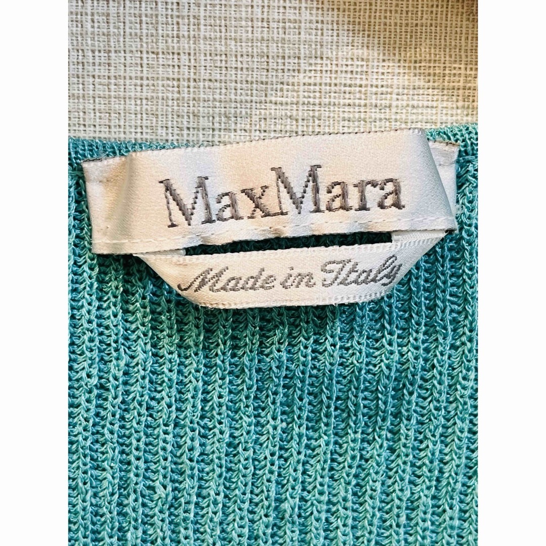 Max Mara(マックスマーラ)の美品　マックスマーラ  最高級 白タグ　半袖 サマーセーター レディースのトップス(ニット/セーター)の商品写真