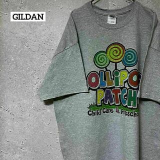 GUILDAN ギルダン Tシャツ 半袖 スクールロゴ プリント XL(Tシャツ/カットソー(半袖/袖なし))