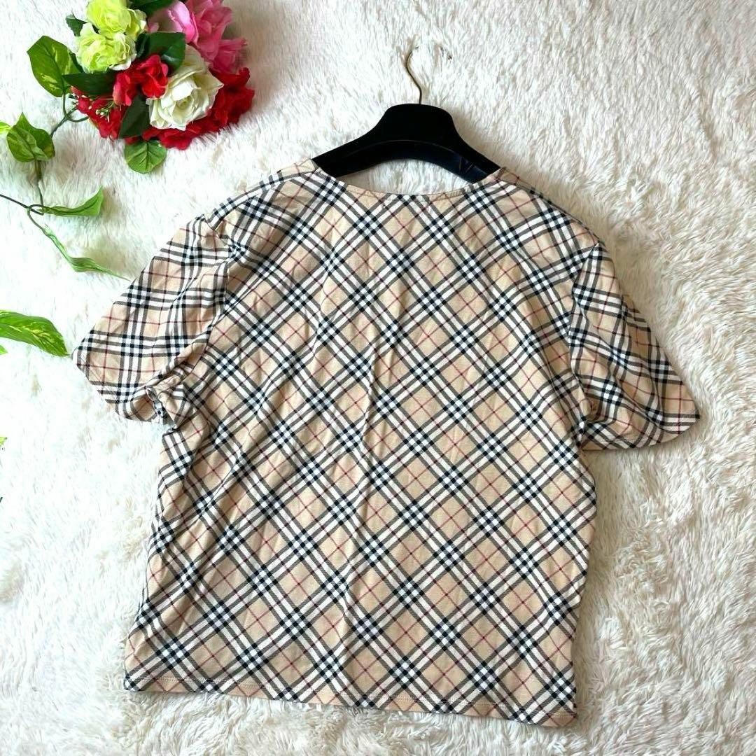 BURBERRY(バーバリー)の大きいサイズ★バーバリーロンドン　トップス　Tシャツ　ノバチェック　15 2XL レディースのトップス(Tシャツ(半袖/袖なし))の商品写真