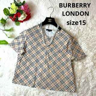 BURBERRY - 大きいサイズ★バーバリーロンドン　トップス　Tシャツ　ノバチェック　15 2XL