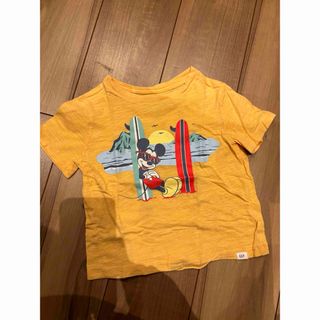 ベビーギャップ(babyGAP)の【良品】babyGAP ミッキーTシャツ(Tシャツ/カットソー)