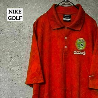 NIKE GOLF ナイキ ゴルフ ポロシャツ 半袖 ロゴ ワンポイント M(ポロシャツ)