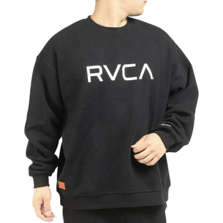 ルーカ(RVCA)のラスト1点❣️ RVCA メンズ 黒　トレーナー　スウェット(スウェット)