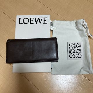 ロエベ(LOEWE)のロエベ　長財布　ラムスキン　ブラウン(長財布)