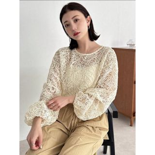 シーイン(SHEIN)の【人気】SHEIN♡kastane風　レーストップス(シャツ/ブラウス(長袖/七分))