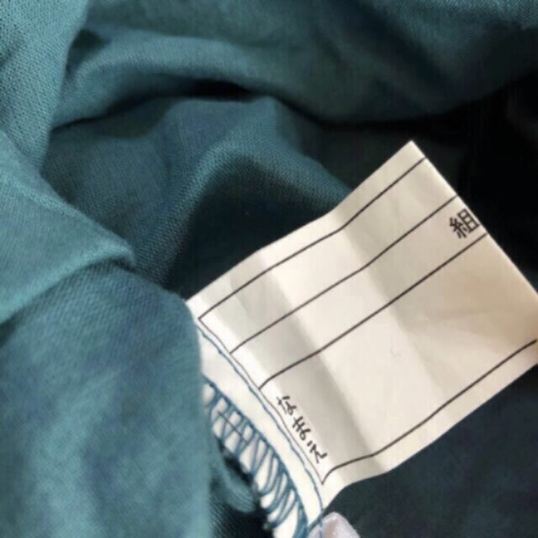 ★ノースリーブ カットソー 150 リボン かわいい グリーン ブルー 名前 夏 レディースのトップス(カットソー(半袖/袖なし))の商品写真