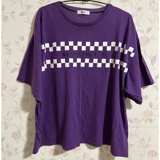 ウィゴー(WEGO)のレディース　Tシャツ　紫　パープル(Tシャツ(半袖/袖なし))