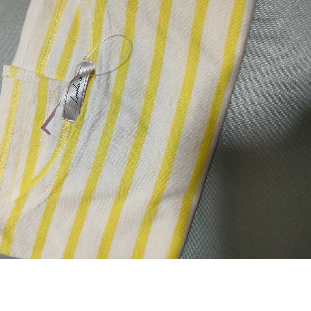 黄色　長袖　シャツ レディースのトップス(Tシャツ(半袖/袖なし))の商品写真