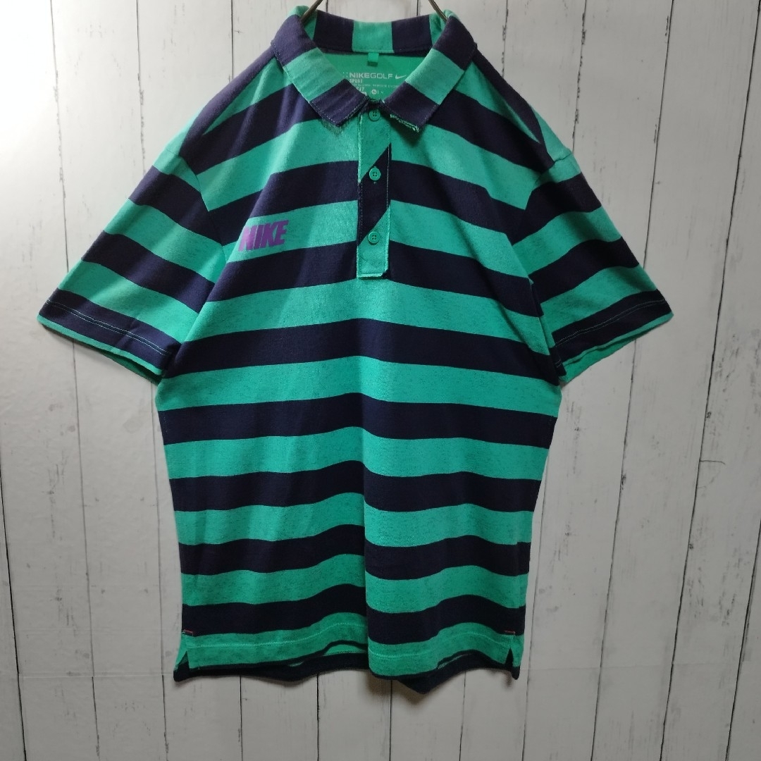 NIKE(ナイキ)の【NIKE GOLF】Striped Polo Shirt スポーツ/アウトドアのゴルフ(ウエア)の商品写真