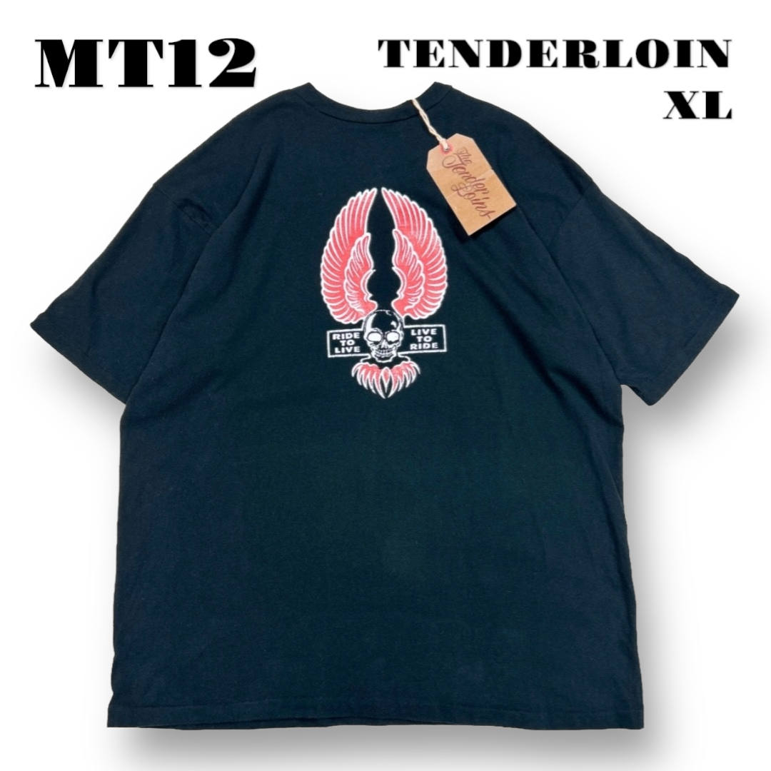 TENDERLOIN(テンダーロイン)の希少品！ TENDERLOIN TEE 半袖 Tシャツ ブラック XL ハーレー メンズのトップス(Tシャツ/カットソー(半袖/袖なし))の商品写真