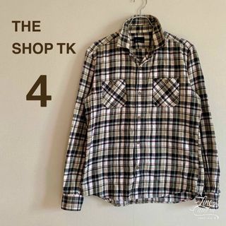 THE SHOP TK - ザショップティーケー 4 メンズ ネルシャツ チェックシャツ 長袖 定番 古着