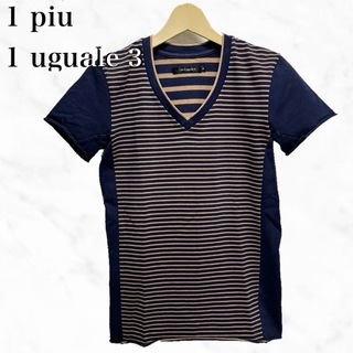 1piu1uguale3 半袖Tシャツ　半袖カットソー　ボーダーTシャツ
