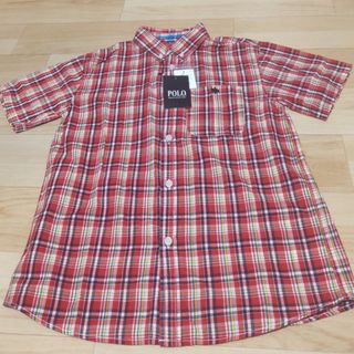 ポロ(POLO（RALPH LAUREN）)の新品　POLO Tシャツ　チェック　半袖シャツ　140cm(Tシャツ/カットソー)