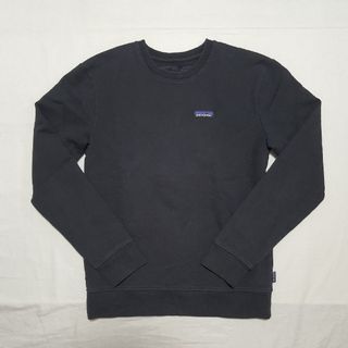 パタゴニア(patagonia)のパタゴニア P6ラベルアップライザルクルー スウェットシャツ S 黒 トレーナー(スウェット)