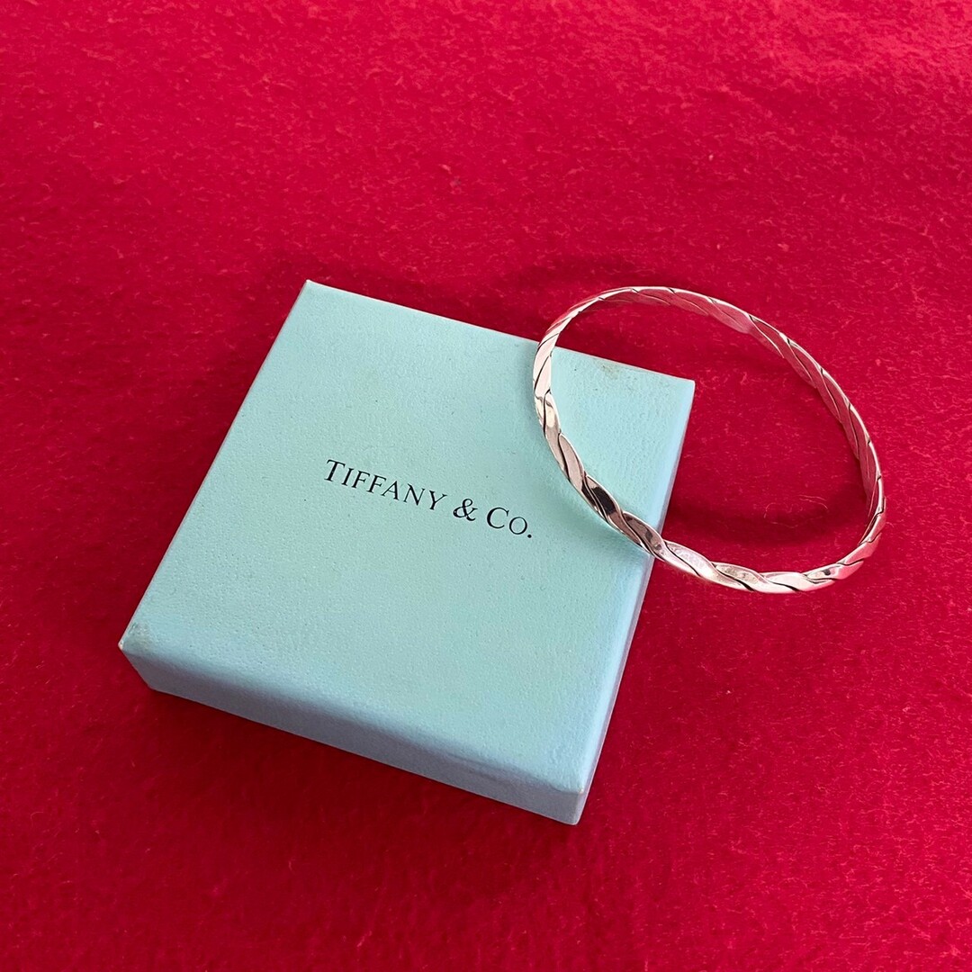 Tiffany & Co.(ティファニー)の極 美品 TIFFANY&Co. ティファニー ヴィンテージ ツイスト シルバー925 バングル ブレスレット レディース アクセサリー シルバー 29097 レディースのアクセサリー(ブレスレット/バングル)の商品写真